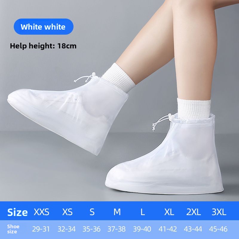 Muzhilin Rain Waterproof Non-Slip Thickened Wear-Resistant Rainproof Snowproof For Men And Women Water Shoe Foot Covers_voghion.com