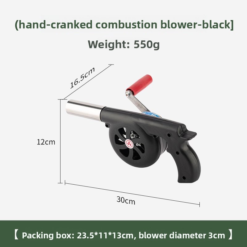 Hand Crank Fan Blower Handheld Small Charcoal Fire Starter For Camping And Outdoor Activities_voghion.com