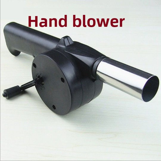 Barbecue Lithium Battery Outdoor Blower Manual Electric Wireless Small Charcoal Fire Starter Hand Crank_voghion.com