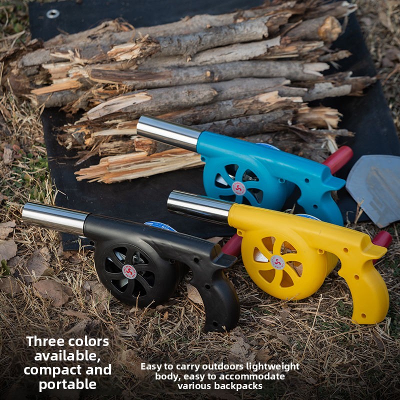 Hand Crank Fan Blower Handheld Small Charcoal Fire Starter For Camping And Outdoor Activities_voghion.com