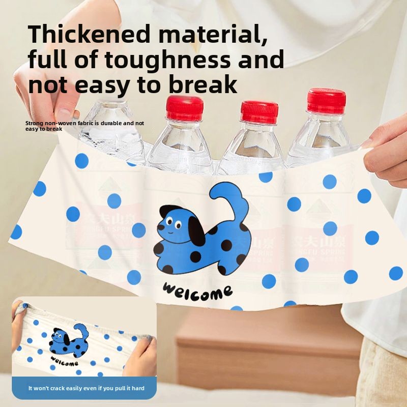 Disposable Shoe Non-Woven Fabric Household Indoor Dustproof Waterproof Wear-Resistant Student Guest Printing Foot Covers_voghion.com