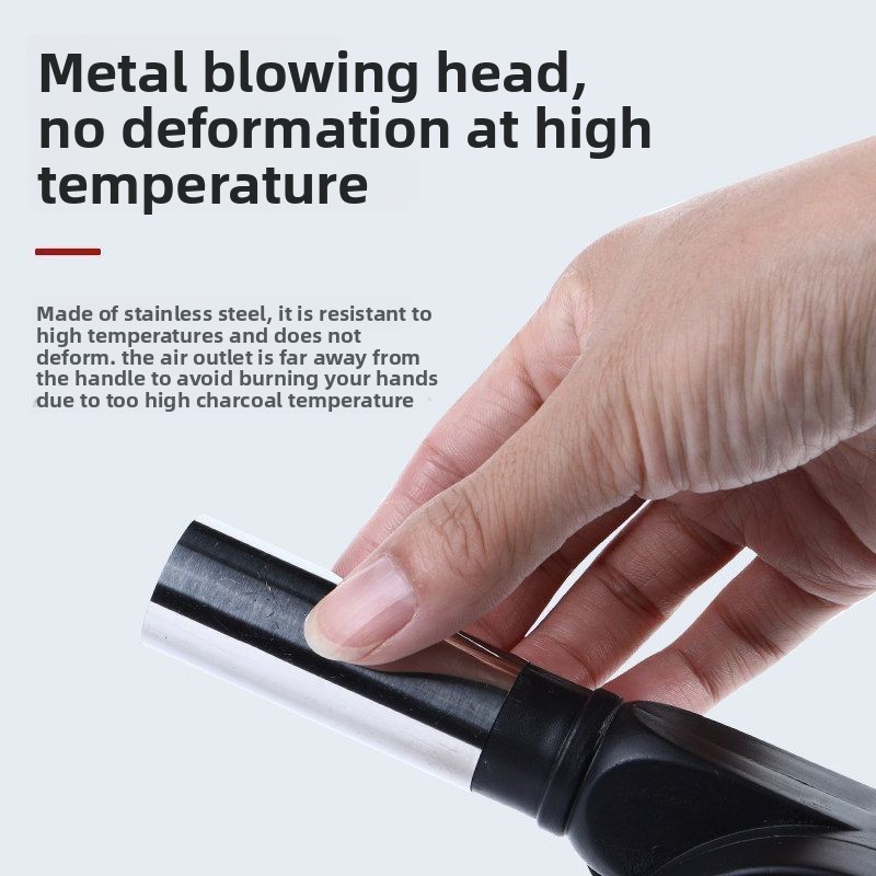 Hand Crank Outdoor Air Handheld Small Charcoal High Wind Power For Camping BBQ Fire Starter Blower_voghion.com