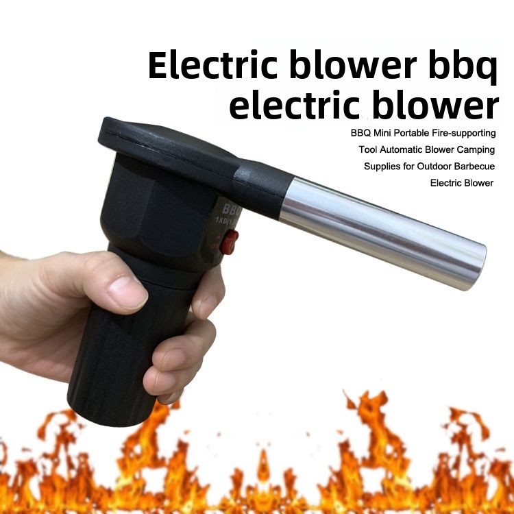 Outdoor Electric BBQ Mini Portable Fire Starter Tool Automatic Blower Camping Supplies_voghion.com