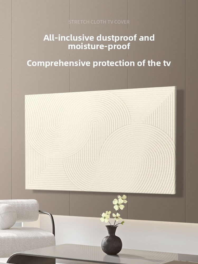 TV Set Dust Modern Simple LCD Wall-Mounted 75inch 85inch Cover 2025 New Model Cloth_voghion.com