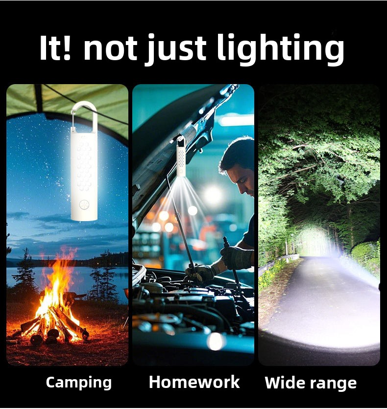 German Flashlight LED Multi-Function Rechargeable Ultra Bright Long-Range Torch High Brightness Portable_voghion.com