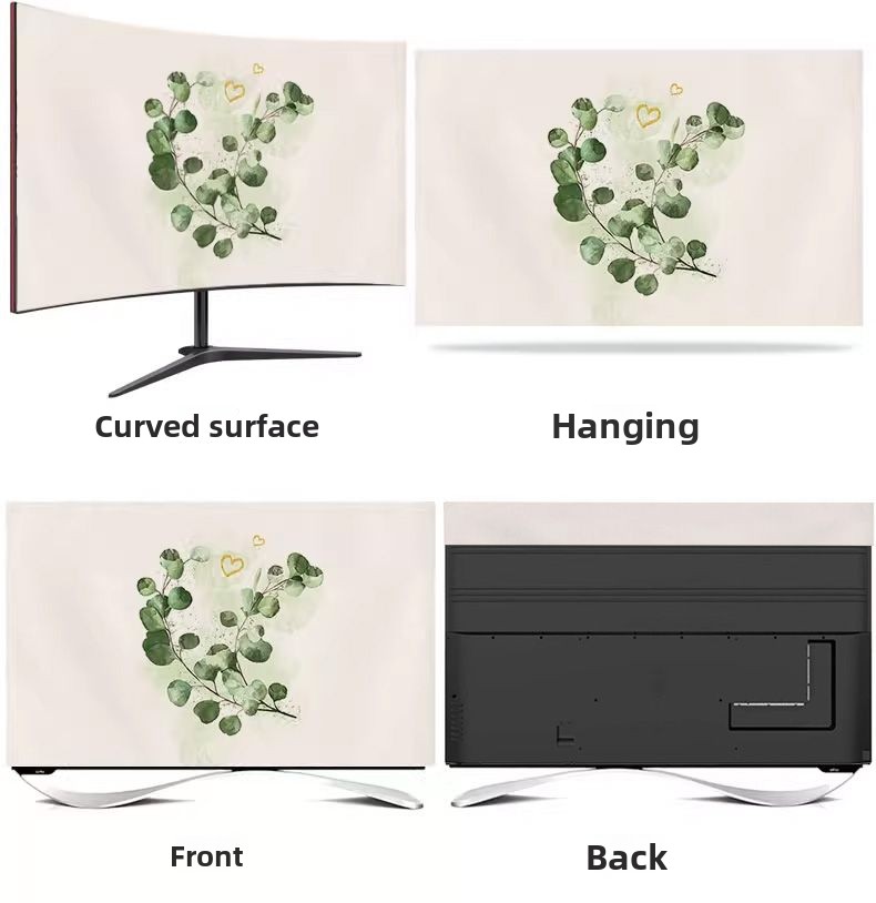 New Dustproof Computer LCD TV Cover Home Modern Simple Ins Style Living Room_voghion.com