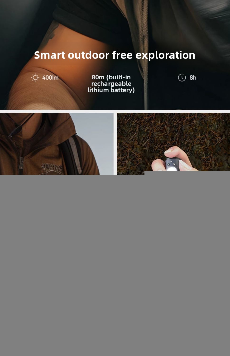 Wolson Head-mounted Strong Light Headlamp Ultra-light Portable Induction Cap Lamp Rechargeable Long Endurance Waterproof_voghion.com