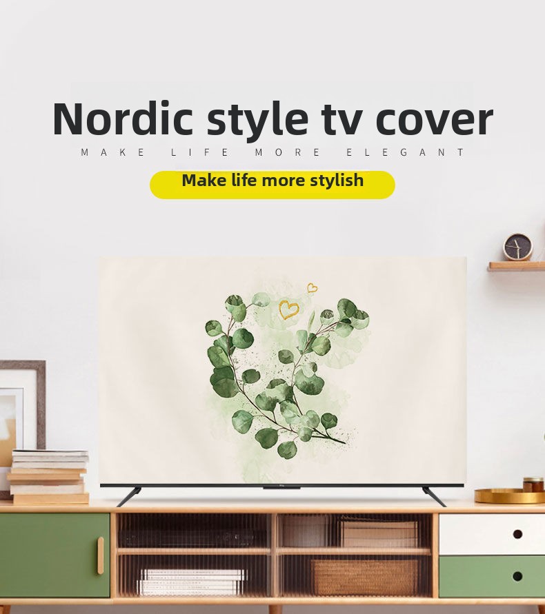 New Dustproof Computer LCD TV Cover Home Modern Simple Ins Style Living Room_voghion.com