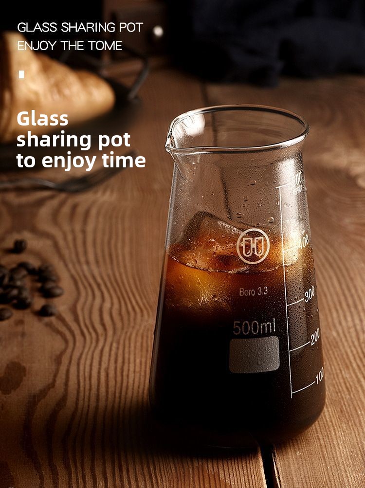 Iced American Coffee Hand Brewed Hanging Ear Sharing Brewing Cold Infusion Pot Tasting Household Graduated Measuring Cup_voghion.com