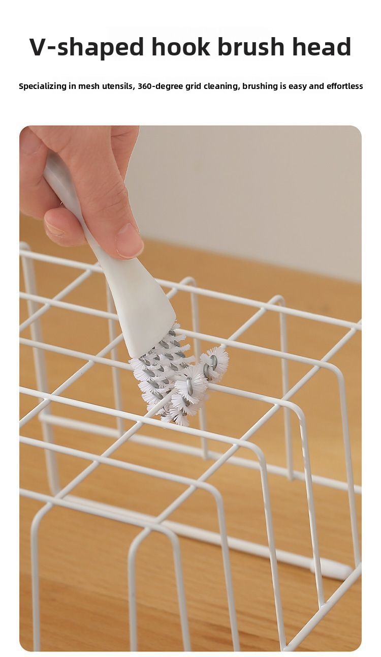 New Gap No Dead Angle Cleaning Kitchen Gas Stove Stain Removal Brush Multi-Functional BBQ Grill Rack_voghion.com