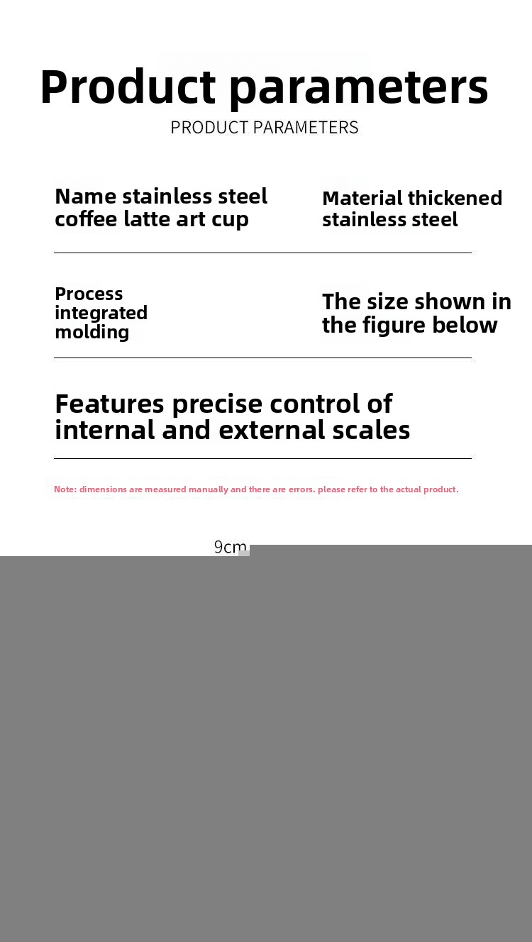 304 Wood Grain Handle Stainless Steel Jug Inner Scale For Coffee, Milk Frothing With Pointed Spout, Thickened Latte Art_voghion.com