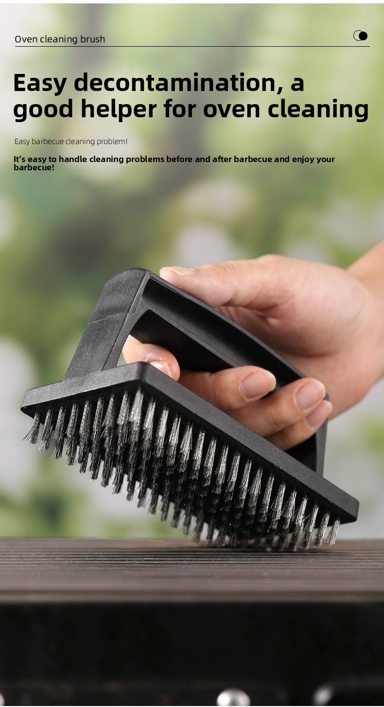 Grill Stain Removal BBQ Cleaning Kitchen Household Tile Sink Brush Steel Wool Scouring Pad_voghion.com