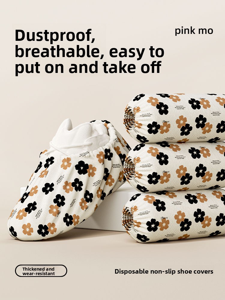 Disposable Non-Woven Thickened Breathable Dustproof Shoe Covers Guest High-Quality Lightweight Waterproof Indoor_voghion.com