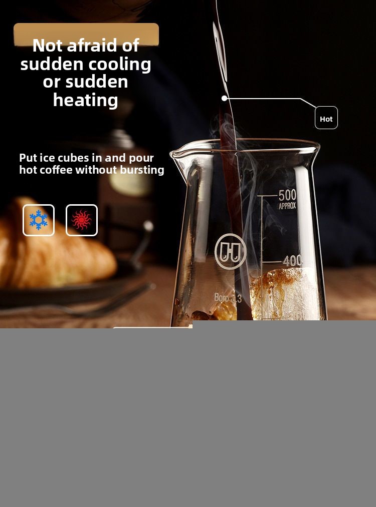 Iced American Coffee Hand Brewed Hanging Ear Sharing Brewing Cold Infusion Pot Tasting Household Graduated Measuring Cup_voghion.com