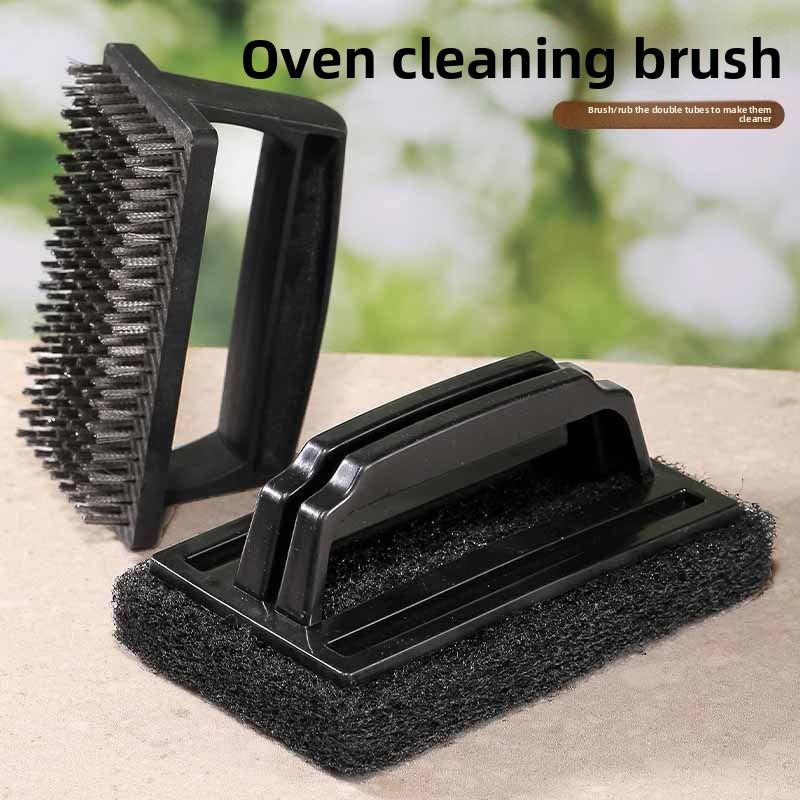 Grill Stain Removal BBQ Cleaning Kitchen Household Tile Sink Brush Steel Wool Scouring Pad_voghion.com