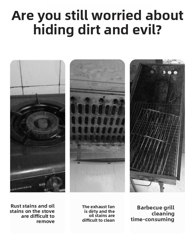New Gap No Dead Angle Cleaning Kitchen Gas Stove Stain Removal Brush Multi-Functional BBQ Grill Rack_voghion.com
