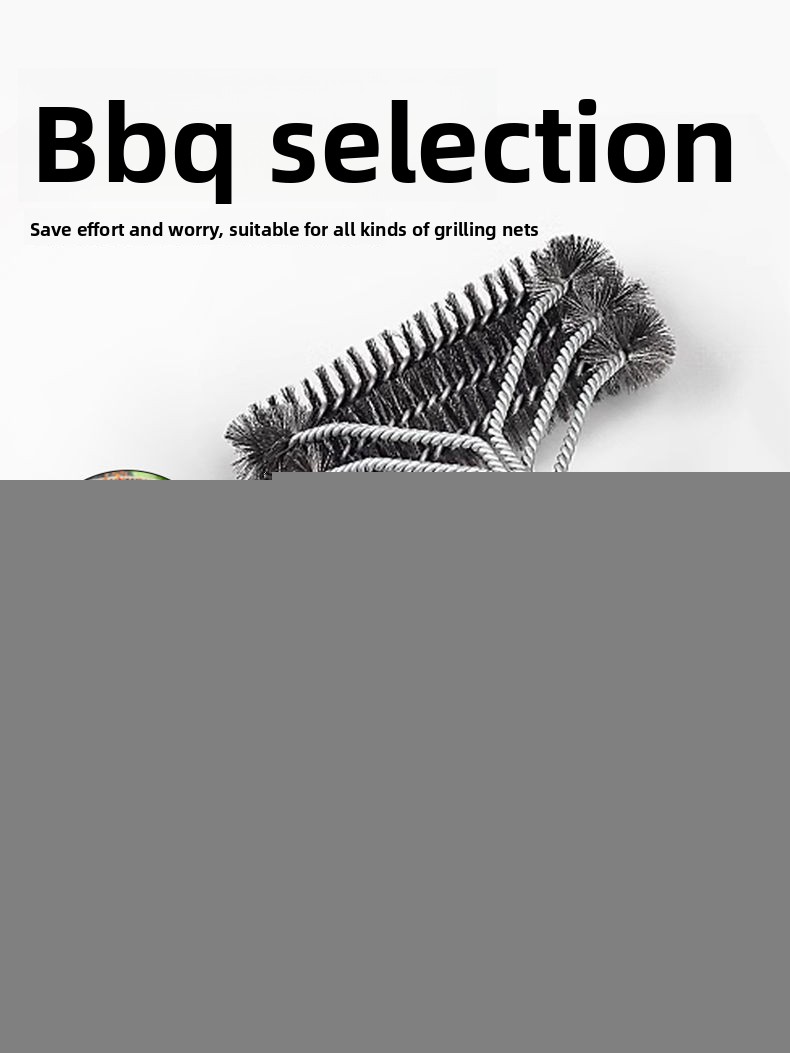 Iron Wire For Washing Rack Barbecue Grill Long Handle Steel Brush Special Cleaning Tool_voghion.com