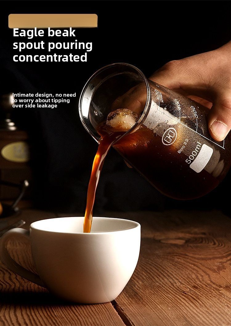 Iced American Coffee Hand Brewed Hanging Ear Sharing Brewing Cold Infusion Pot Tasting Household Graduated Measuring Cup_voghion.com
