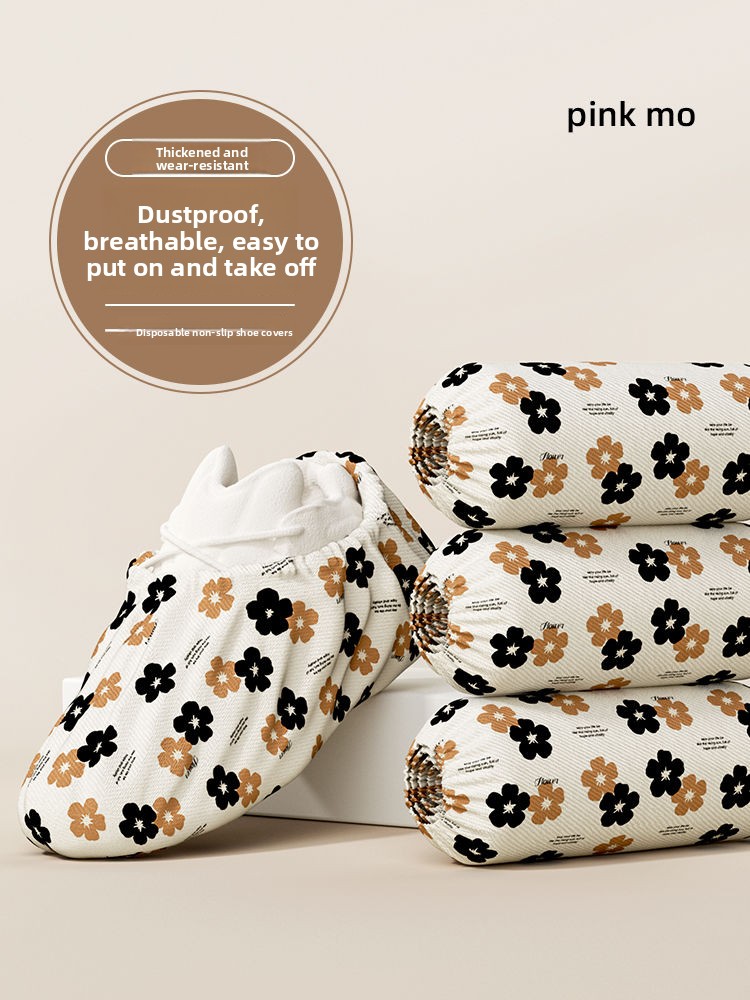 Disposable Non-Woven Thickened Breathable Dustproof Shoe Covers Guest High-Quality Lightweight Waterproof Indoor_voghion.com