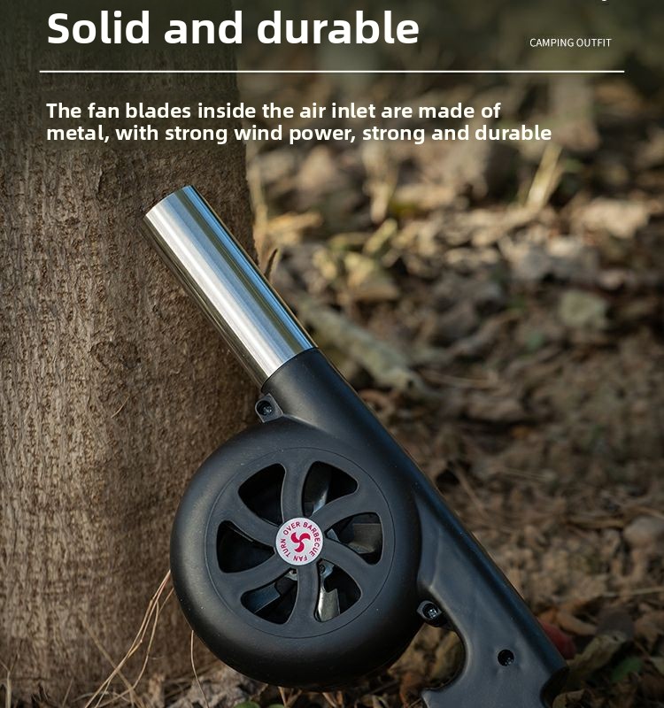 Hand Crank Fan Blower Handheld Small Charcoal Fire Starter For Camping And Outdoor Activities_voghion.com
