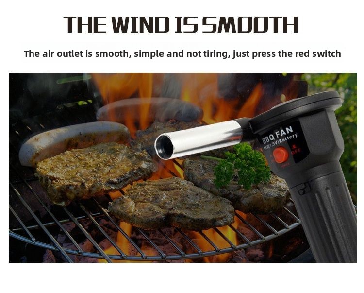 Outdoor Electric BBQ Mini Portable Fire Starter Tool Automatic Blower Camping Supplies_voghion.com