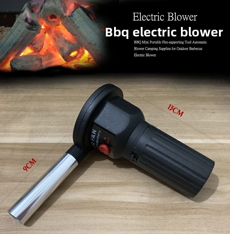 Outdoor Electric BBQ Mini Portable Fire Starter Tool Automatic Blower Camping Supplies_voghion.com
