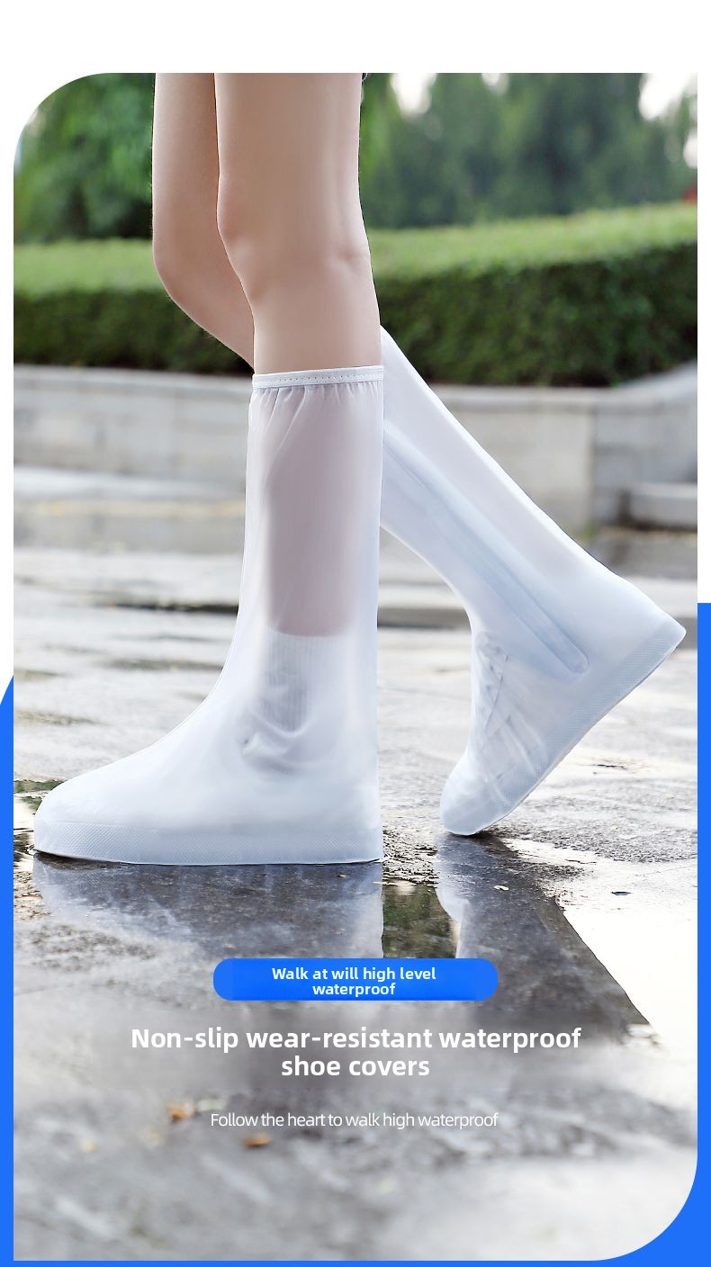 Muzhilin Rain Waterproof Non-Slip Thickened Wear-Resistant Rainproof Snowproof For Men And Women Water Shoe Foot Covers_voghion.com