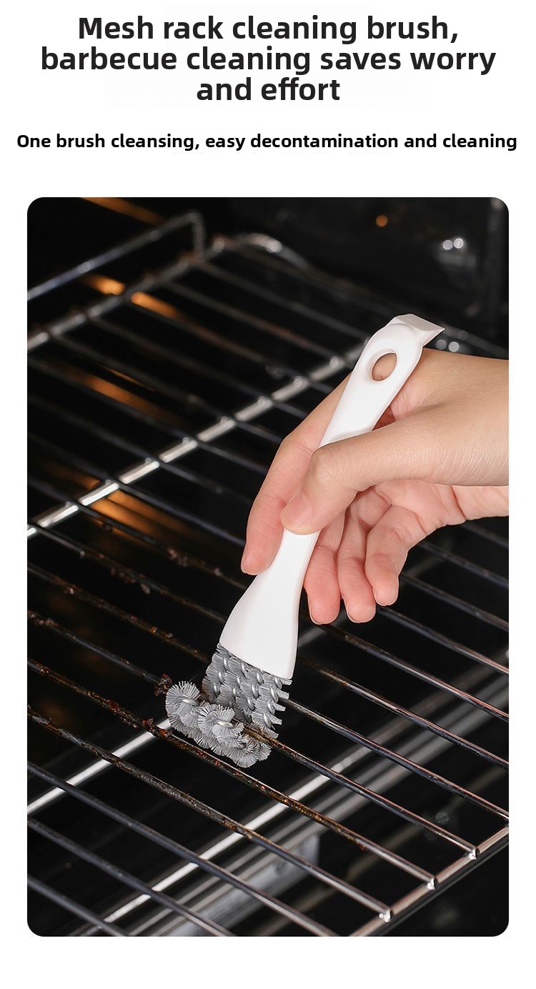New Gap No Dead Angle Cleaning Kitchen Gas Stove Stain Removal Brush Multi-Functional BBQ Grill Rack_voghion.com