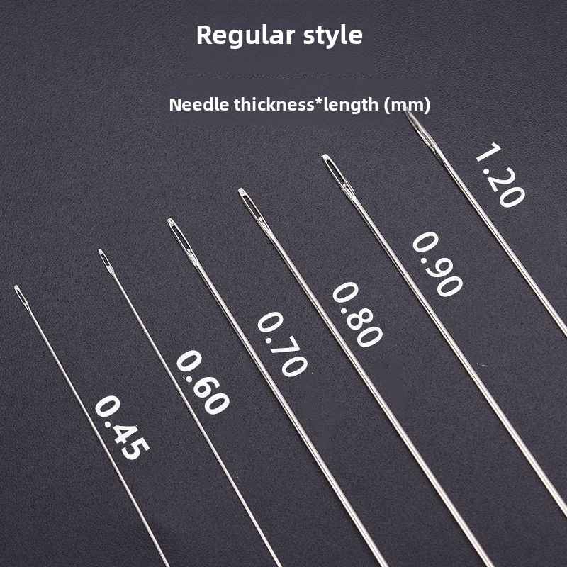 DIY Handmade Ultra-fine Long Thin Seed Bead Hand Sewing Beading Needle Bracelet Necklace Threading_voghion.com