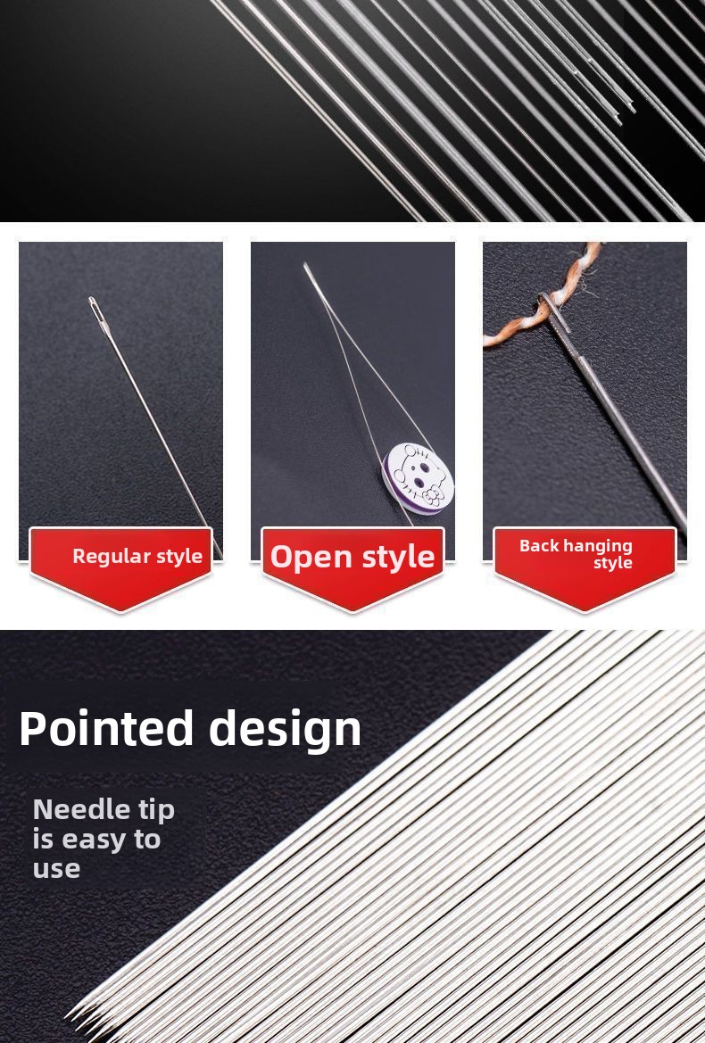 DIY Handmade Ultra-fine Long Thin Seed Bead Hand Sewing Beading Needle Bracelet Necklace Threading_voghion.com