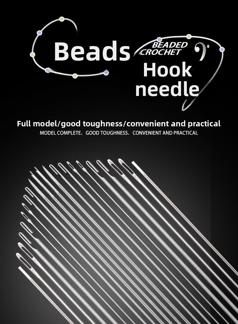 DIY Handmade Ultra-fine Long Thin Seed Bead Hand Sewing Beading Needle Bracelet Necklace Threading_voghion.com