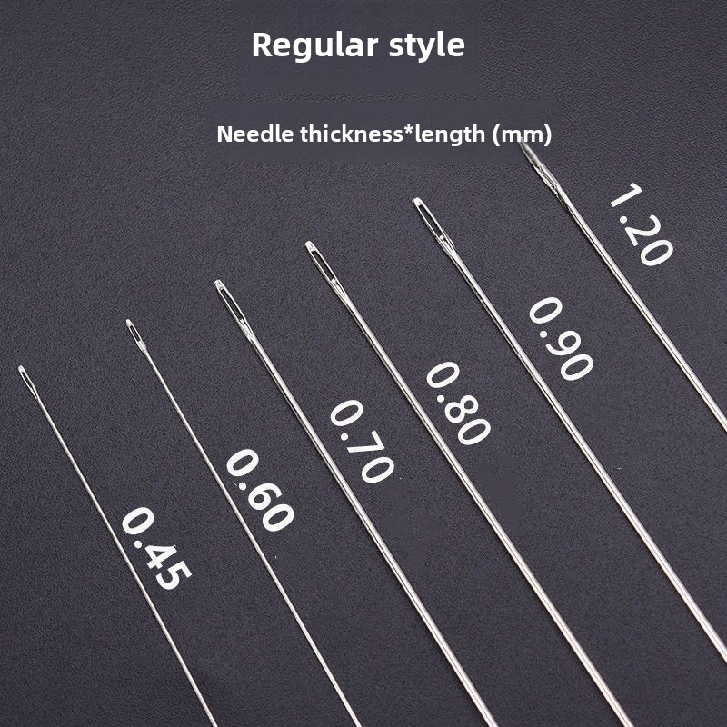 DIY Handmade Ultra-fine Long Thin Seed Bead Hand Sewing Beading Needle Bracelet Necklace Threading_voghion.com