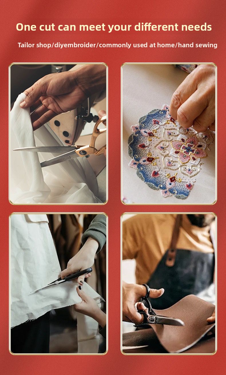 Bolsa pequena bordada estilo europeu com flor de ameixa vazada, tesoura para cerimônia do chá feita à mão com borla_voghion.com