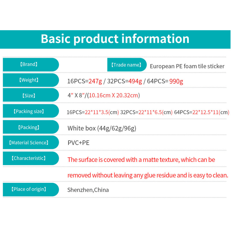 3D-Schaumstoff-Wandaufkleber, selbstklebend, wasserfest, mattiert, verdickt, für Küche und Bad_voghion.com