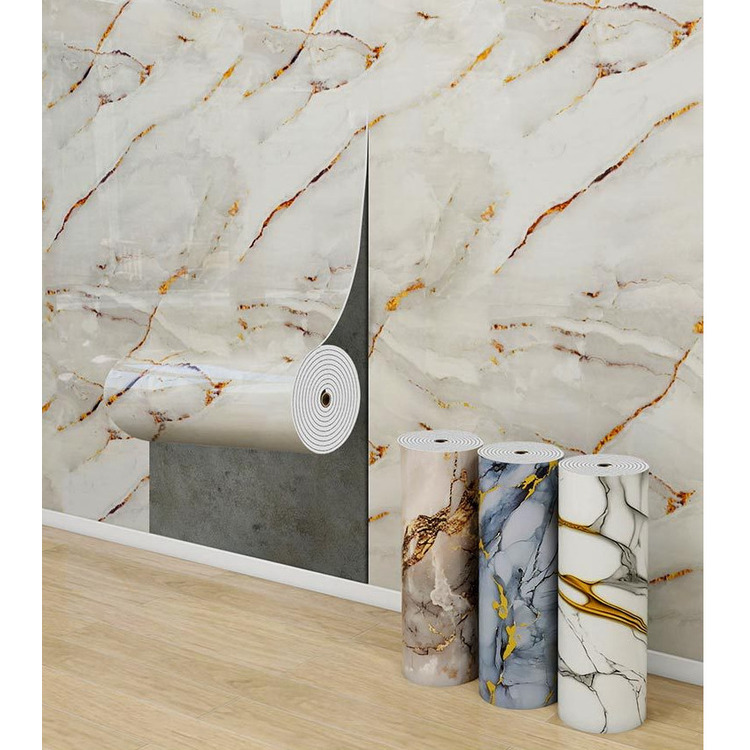 Self-adhesive Marble Wall Stickers For Kitchen And Bathroom Decor_voghion.com