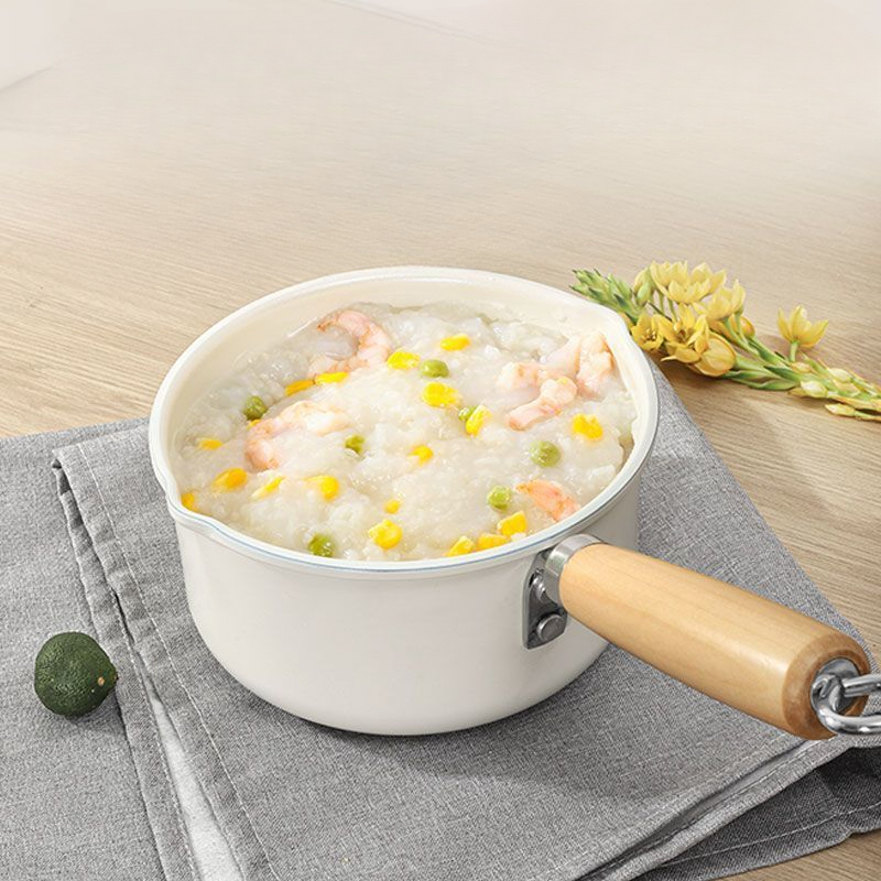 Ceramic Non-Stick Baby Food Cooking Soup Small Household Instant Noodle Frying Hot Milk Pot_voghion.com