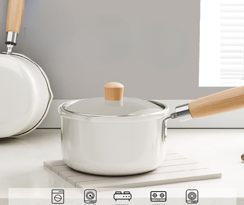 Ceramic Non-Stick Baby Food Cooking Soup Small Household Instant Noodle Frying Hot Milk Pot_voghion.com