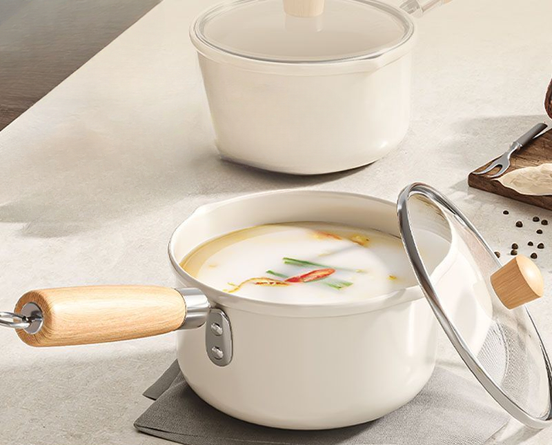 Ceramic Non-Stick Baby Food Cooking Soup Small Household Instant Noodle Frying Hot Milk Pot_voghion.com