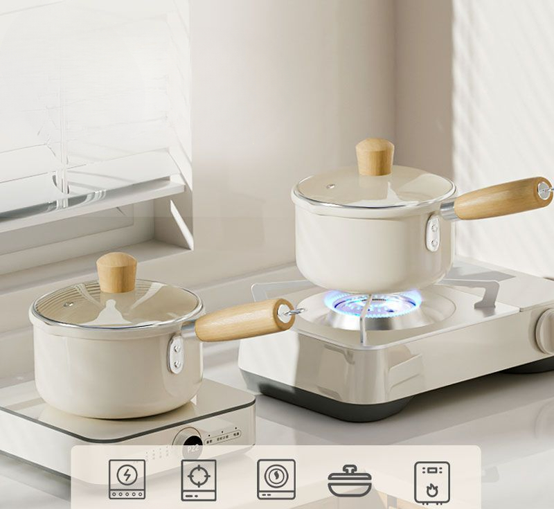 Ceramic Non-Stick Baby Food Cooking Soup Small Household Instant Noodle Frying Hot Milk Pot_voghion.com
