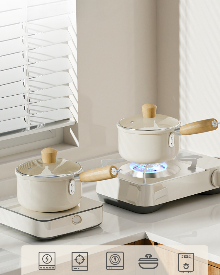 Ceramic Non-Stick Baby Food Cooking Soup Small Household Instant Noodle Frying Hot Milk Pot_voghion.com