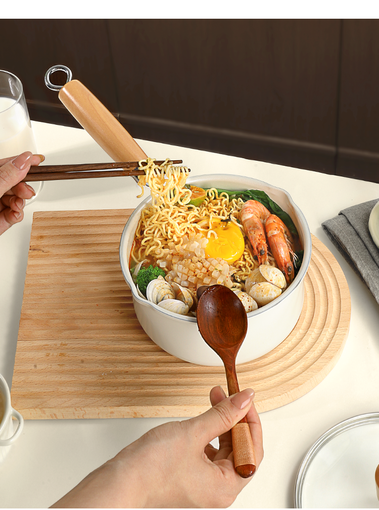 Ceramic Non-Stick Baby Food Cooking Soup Small Household Instant Noodle Frying Hot Milk Pot_voghion.com