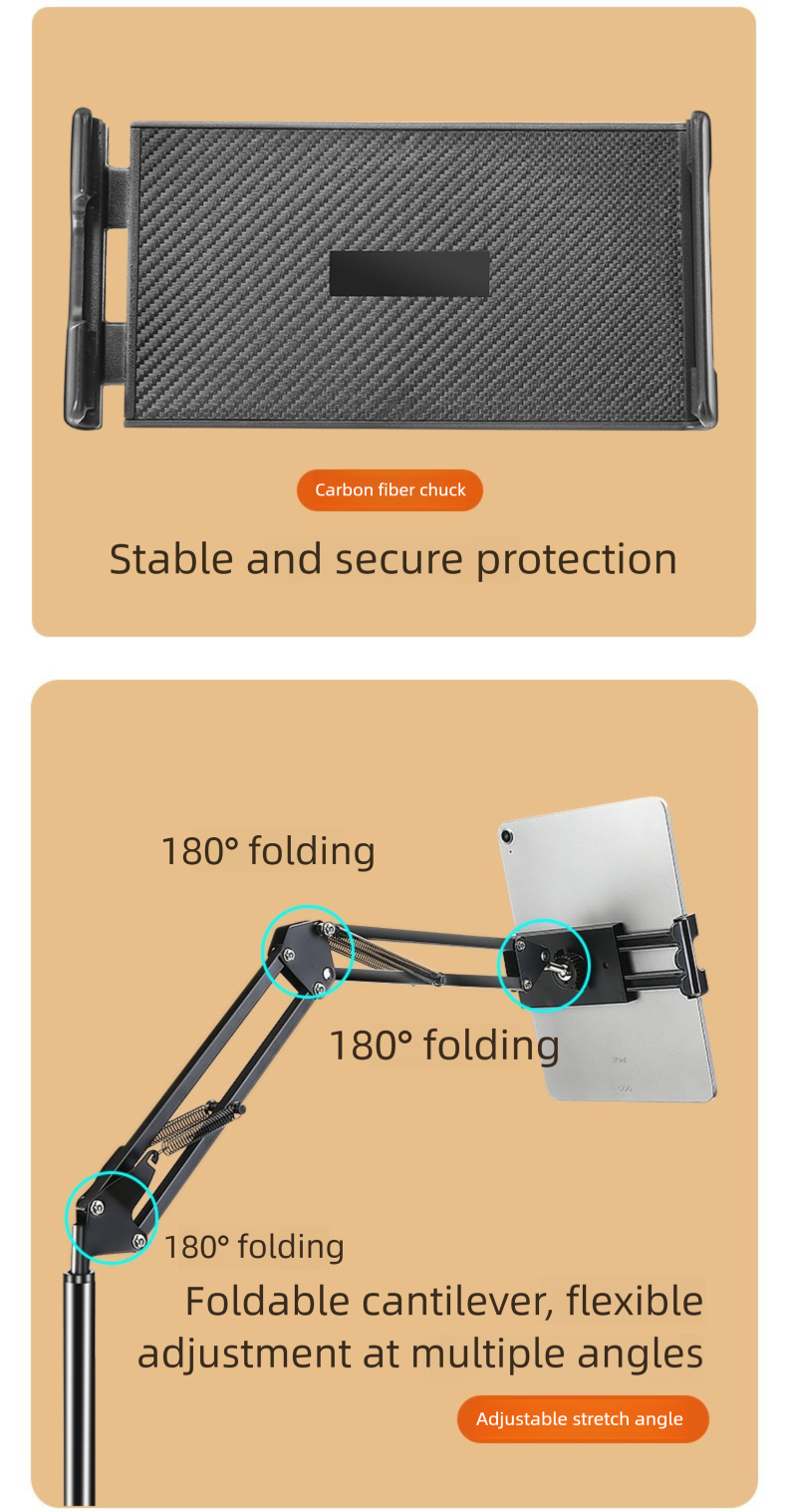 Phone Holder Stand For Live Streaming And Overhead Recording_voghion.com