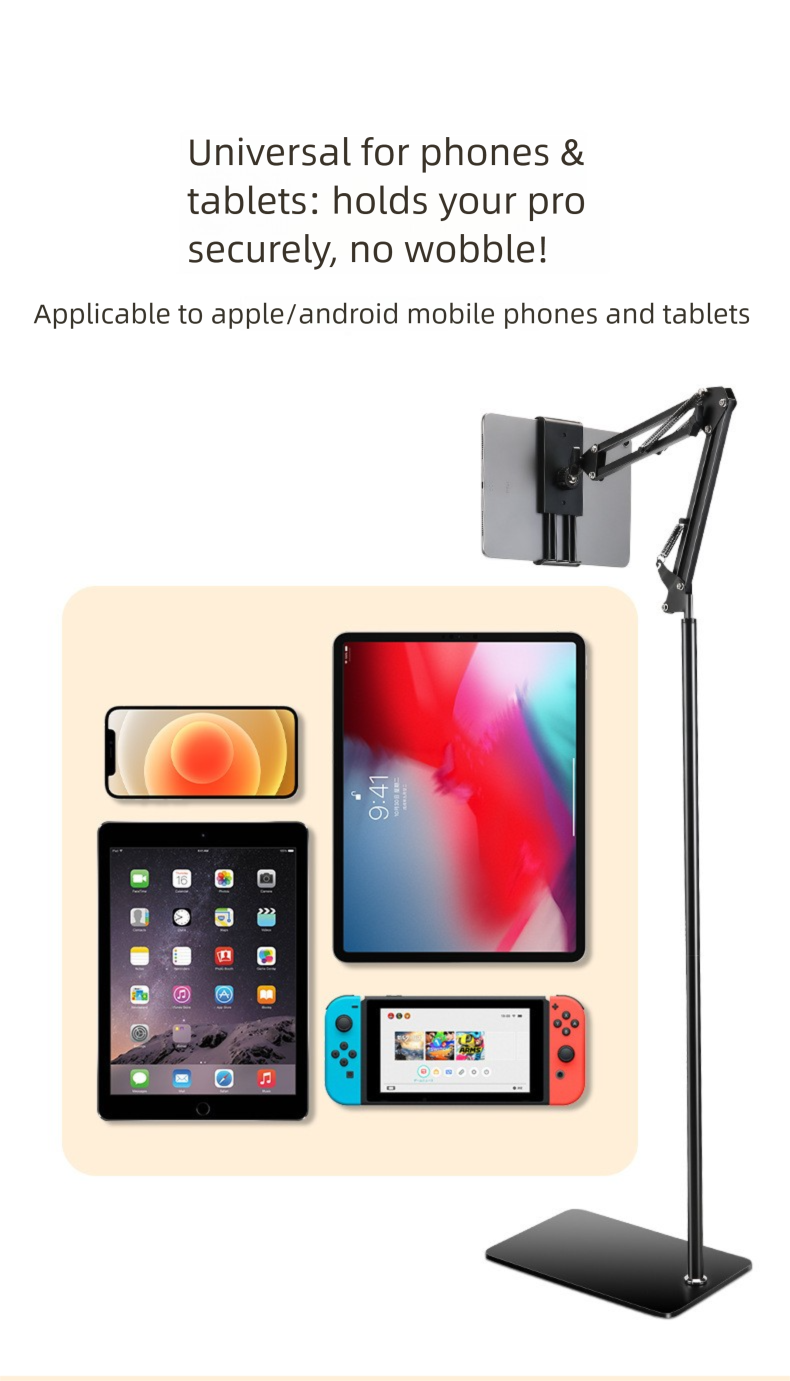 Phone Holder Stand For Live Streaming And Overhead Recording_voghion.com