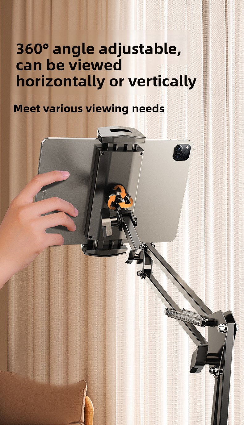 Hidden Bedside Lazy No Clip Phone Tablet Computer Cantilever Overhead TikTok Browsing Bracket_voghion.com