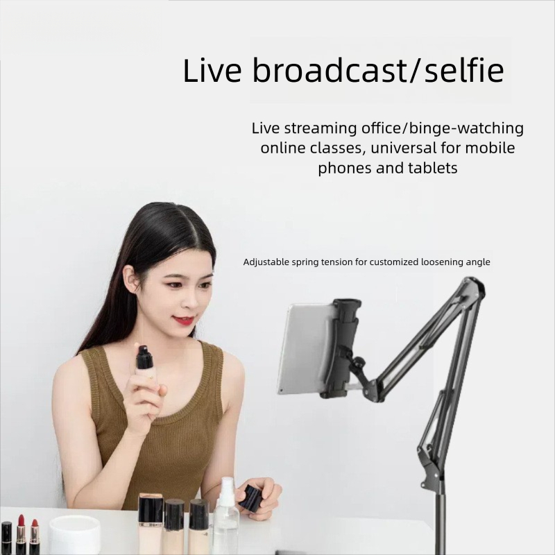 Floor-standing Cantilever Stand Made Of Metal Live Streaming, Bedside, Sofa, Binge-watching, Overhead Shooting For_voghion.com