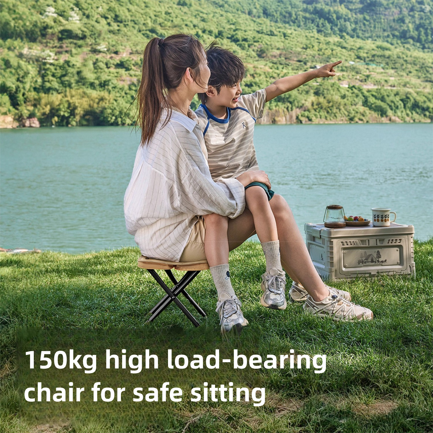 Folding Camping Stool Lightweight Portable Outdoor Seat_voghion.com