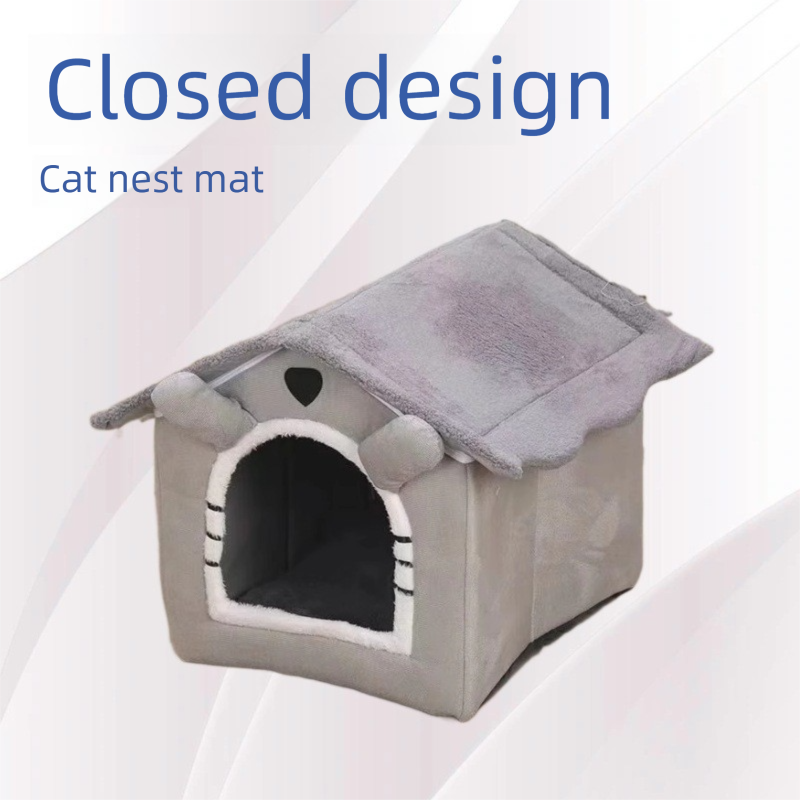 Niche douillette et panier pour chat et petit chien lavable_voghion.com