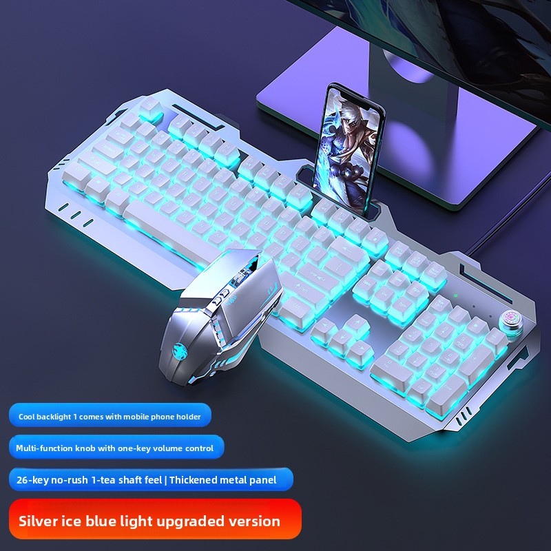 Cross-border Mechanical Tea Switch Feel Headset Set Laptop Wired Keyboard Mouse Gaming_voghion.com