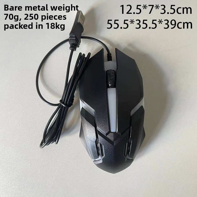 Optical Gaming Mouse Wired With Backlit For Office And E-sports_voghion.com