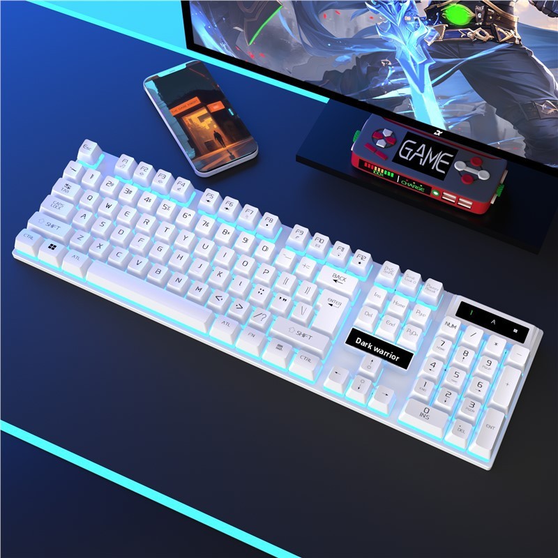 Mechanical Feel Keyboard Mouse Set For Gaming, Desktop Laptops, Wired Office Computers, And Home Use With USB_voghion.com
